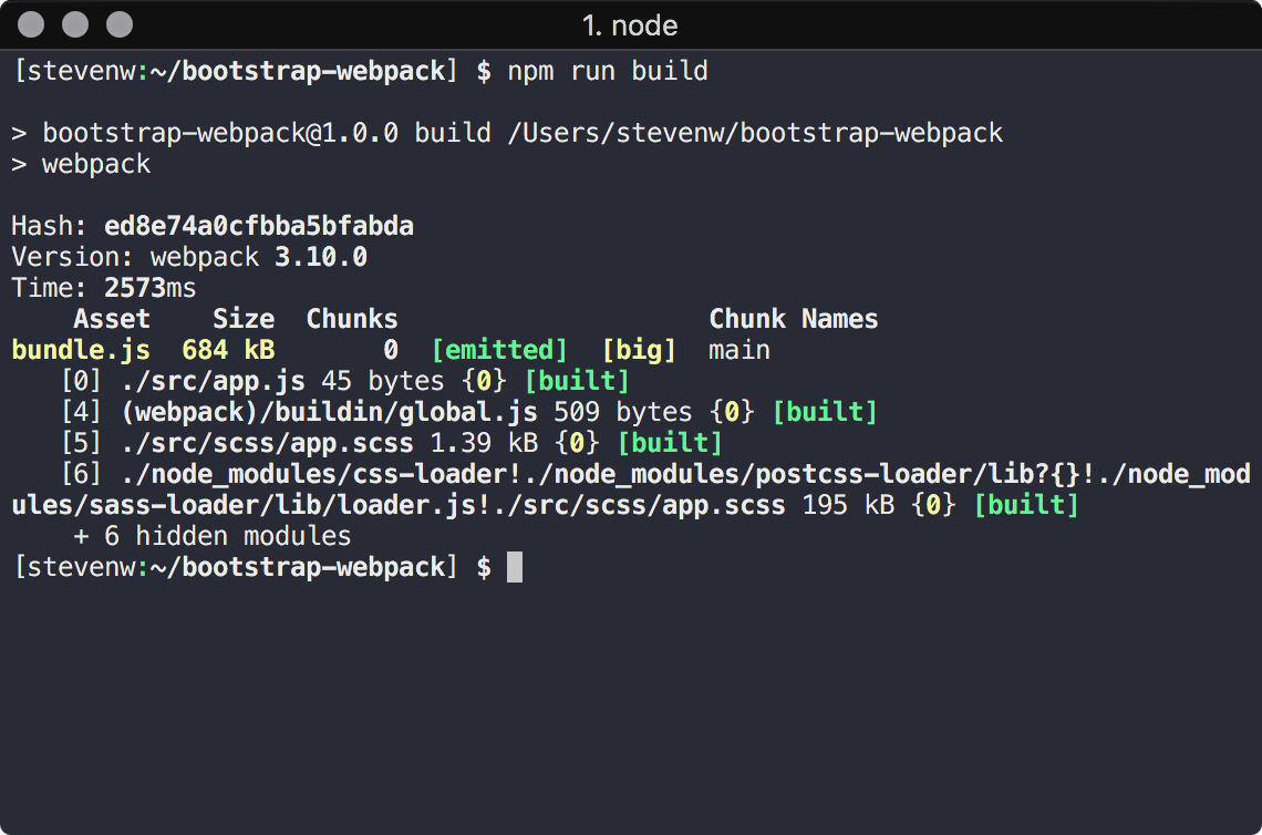 Node js npm install