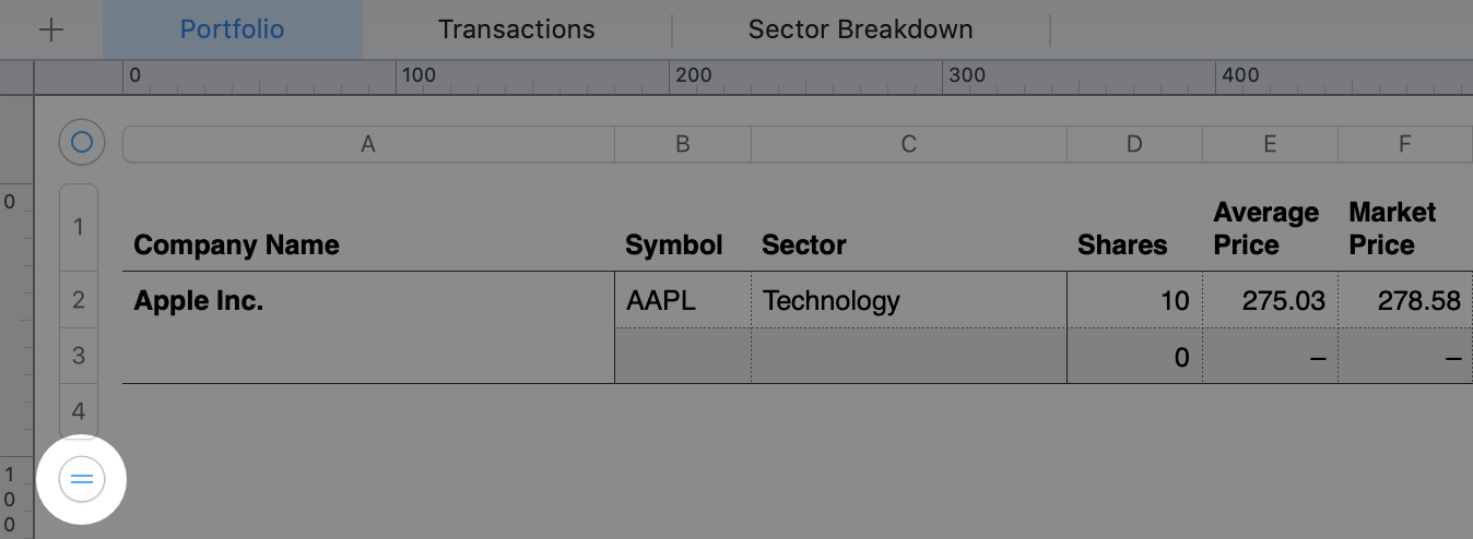 Adding rows